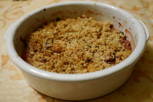 Crumble aux fruits - votre dieteticienne - valerie coureau
